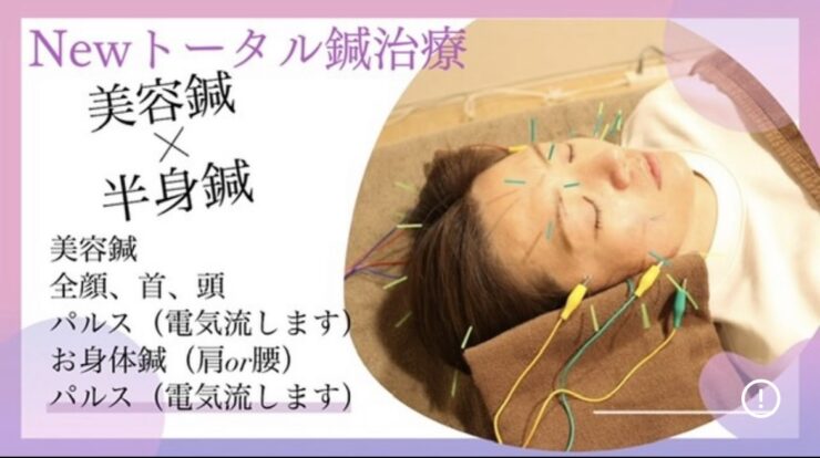 メニュー紹【美容鍼＋半身鍼】