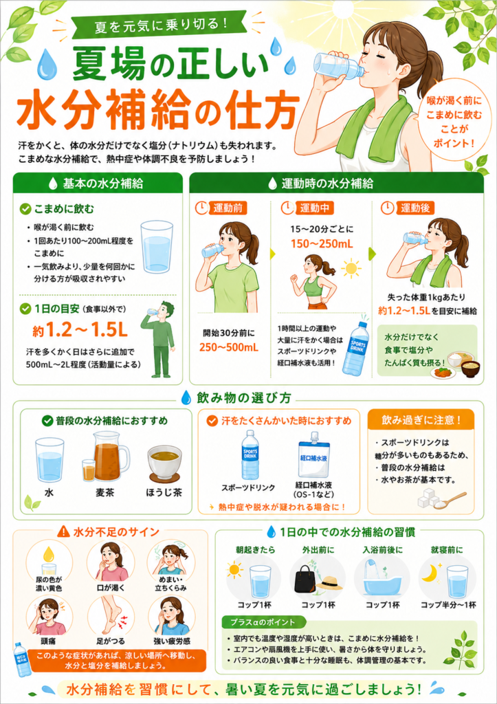 夏場の水分補給
