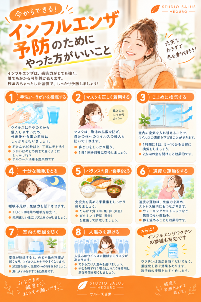 インフルエンザ予防！
